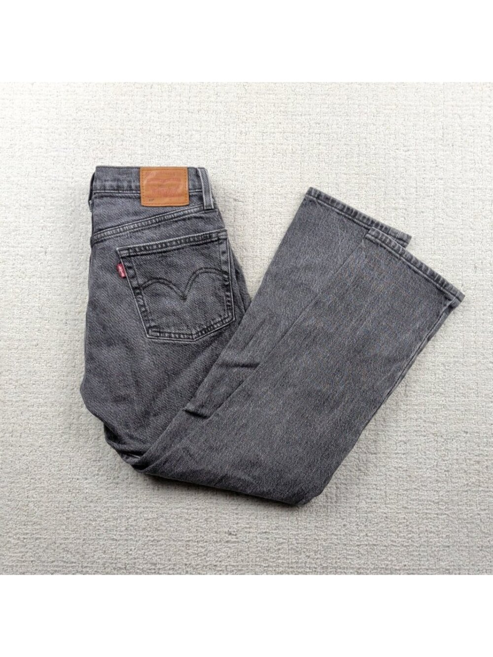 Levi's Premium Women's 501 Crop Jeans Size 26x26 Faded Gray Wash Denim Pants